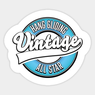 Hang Gliding vintage all star logo Sticker